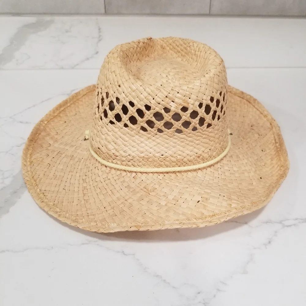 Jaxon Unisex Straw Western Cowboy Hat One Size - Picture 10 of 14